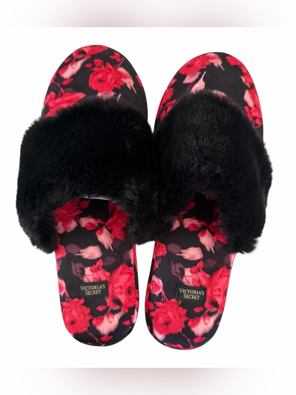 VS Signature Satin Slippers size small fits shoe size 6.5/7 women’s